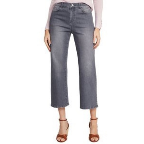 J. McLaughlin Jeans J Mclaughlin Gray Cropped Wide Leg Jeans Poshmark